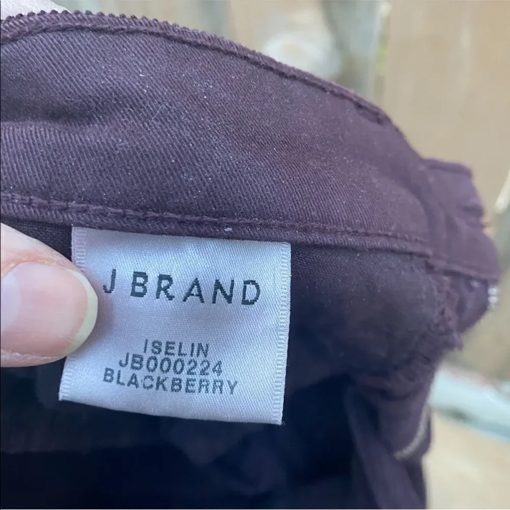 J BRAND Skinny Leg blackberry Corduroy